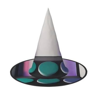 Eine dunkle Farbpalette, Halloween-Hexenhüte, Hexen-Stirnbänder, Zaubererhut, Kostüm, Zubehör, Cosplay, für Party, Maskerade, faltbar, 3 Stück von HCVXBSA